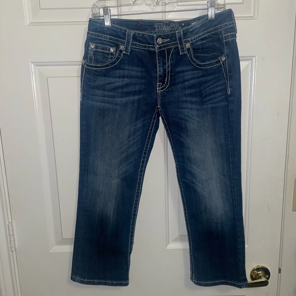 Miss me cuffed capri jeans size 29 - Picture 5 of 9